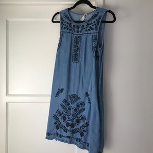Lovestitch Embroidered Denim Dress